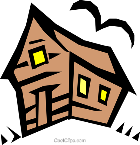 Haunted House Royalty Free Vector Clip Art Illustration - Haunted House Royalty Free Vector Clip Art Illustration (462x480)