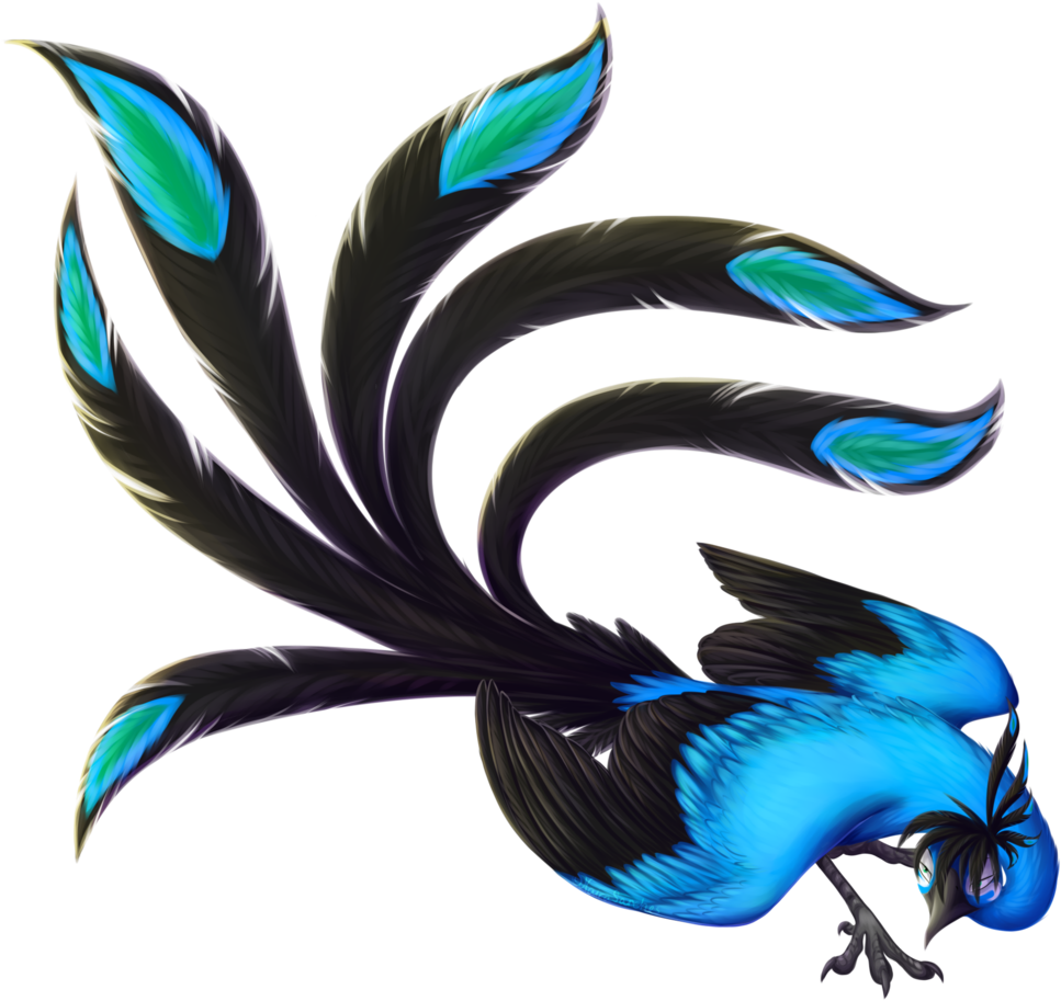 Blue Phoenix Bird - Blue Phoenix Bird (1024x949)