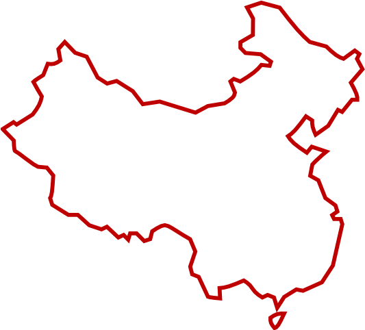 White Red Outline Of China Clip Art At Clker Com Vector - White Red Outline Of China Clip Art At Clker Com Vector (600x481)