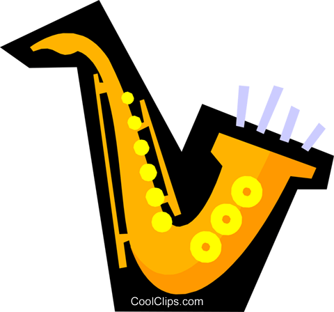 Saxophones Royalty Free Vector Clip Art Illustration - Saxophones Royalty Free Vector Clip Art Illustration (480x448)