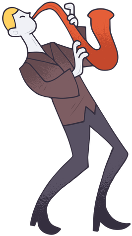 Saxophone Player Transparent Png Svg - Saxophone Player Transparent Png Svg (512x512)
