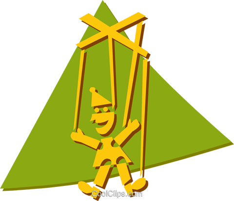 Puppet Royalty Free Vector Clip Art Illustration - Puppet Royalty Free Vector Clip Art Illustration (480x411)