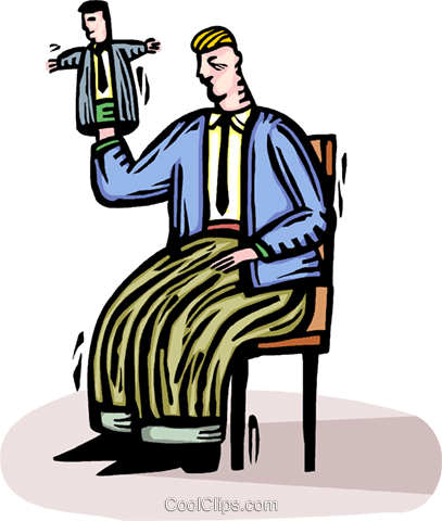 Ventriloquist Royalty Free Vector Clip Art Illustration - Ventriloquist Royalty Free Vector Clip Art Illustration (407x480)