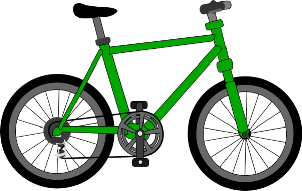 Green Clipart Motorbike - Green Clipart Motorbike (600x379)