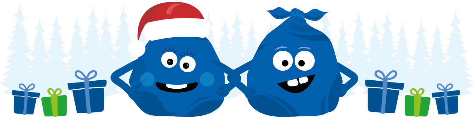 Bits And Bobs Bin Bag Characters At Christmas For Bridgend - Bits And Bobs Bin Bag Characters At Christmas For Bridgend (1515x376)