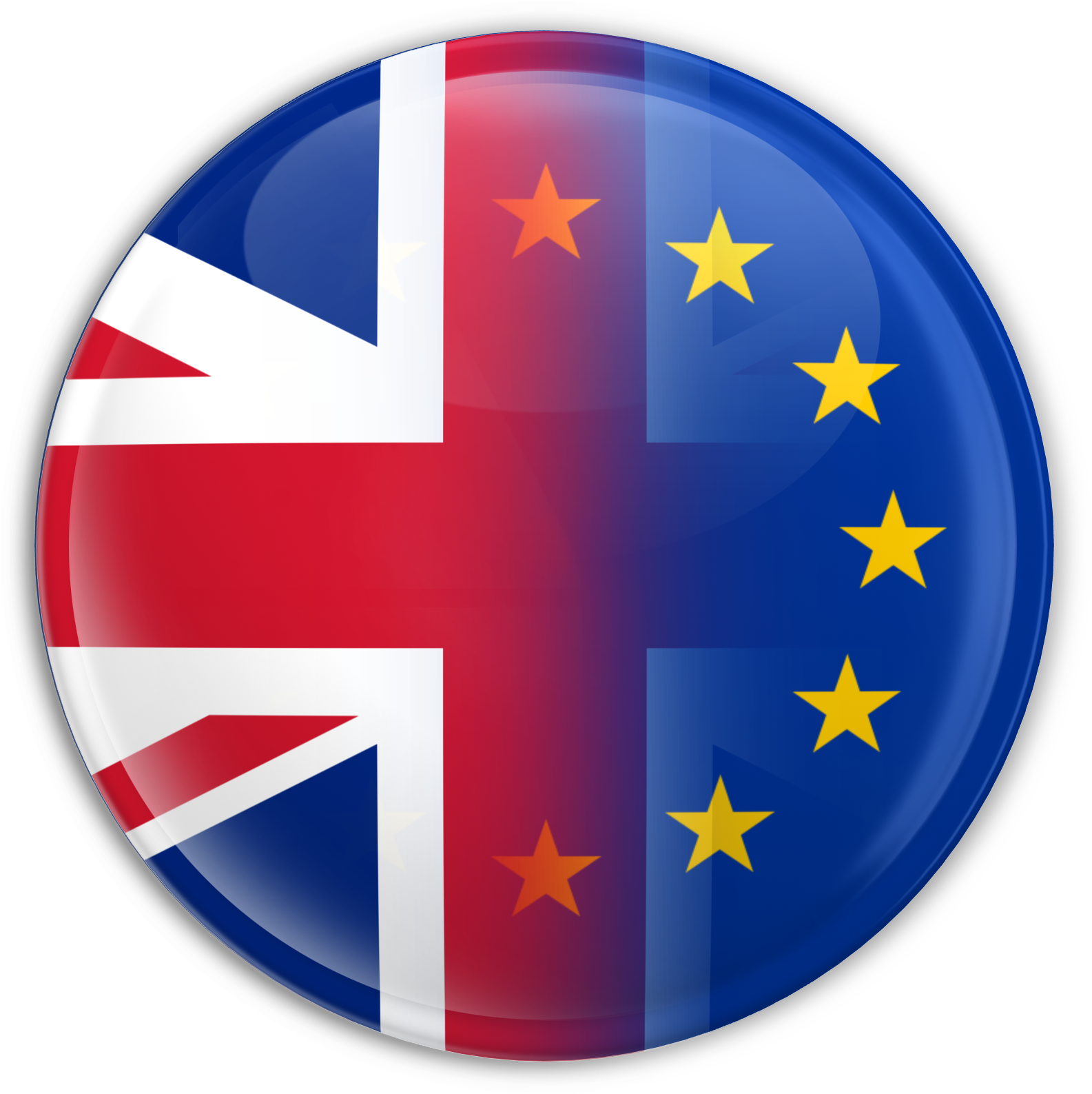 Uk-eu Blended Button - Uk-eu Blended Button (1600x1600)