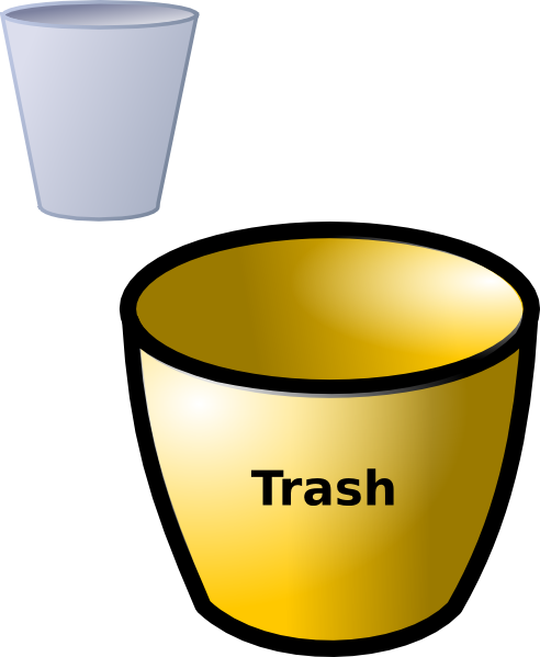 Trash Can Clip Art At Clker - Trash Can Clip Art At Clker (492x599)