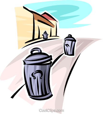 Garbage Waste Trash Royalty Free Vector Clip Art Illustration - Garbage Waste Trash Royalty Free Vector Clip Art Illustration (433x480)