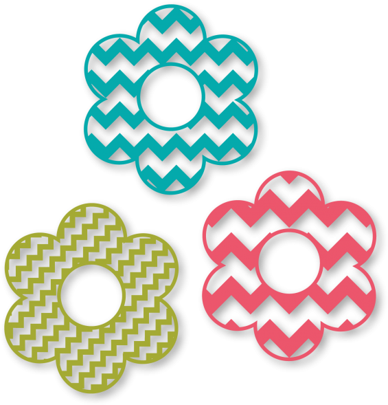 Sds Chevron Flowers - Sds Chevron Flowers (576x600)