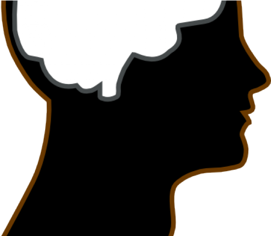 Silhouette Clipart Brain - Silhouette Clipart Brain (640x480)
