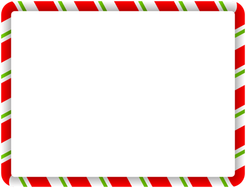 Christmas Border Green Red Png - Christmas Border Green Red Png (850x649)