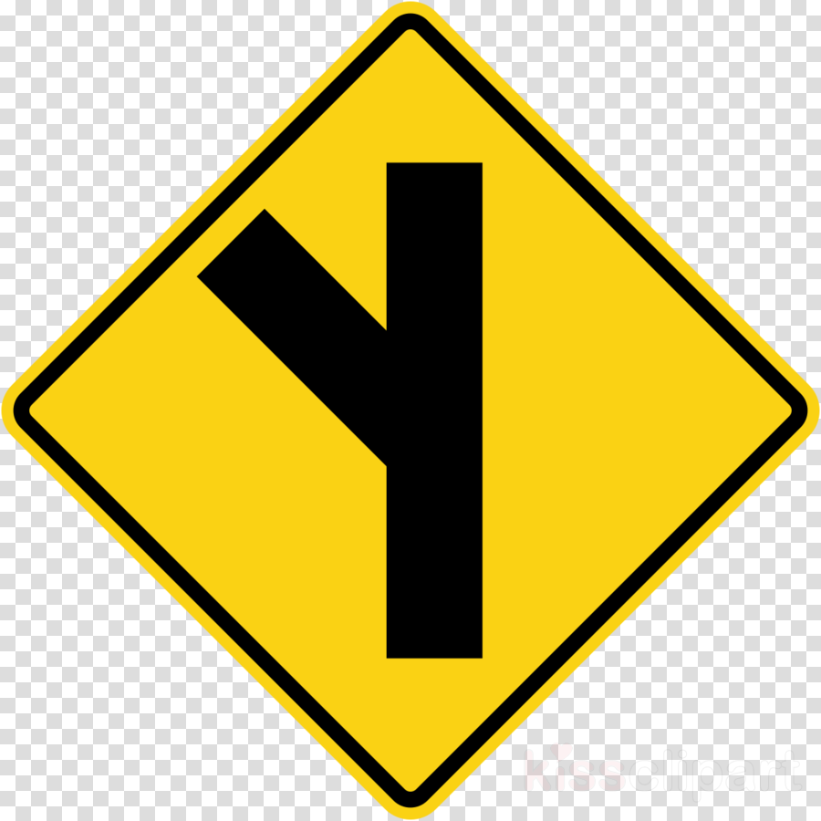 Road Left Sign Clipart Traffic Sign Side Road - Road Left Sign Clipart Traffic Sign Side Road (900x900)