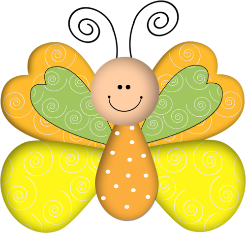 ‿✿⁀butterflies‿✿⁀ Butterfly Clip Art, Baby Bug, Dragonfly - ‿✿⁀butterflies‿✿⁀ Butterfly Clip Art, Baby Bug, Dragonfly (500x473)