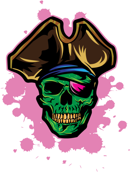 Pirates Skull Vector Design, Pirates, Vector, Skull - Pirates Skull Vector Design, Pirates, Vector, Skull (640x640)