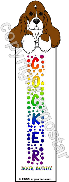 Cocker Spaniel Bookmark - Cocker Spaniel Bookmark (601x601)