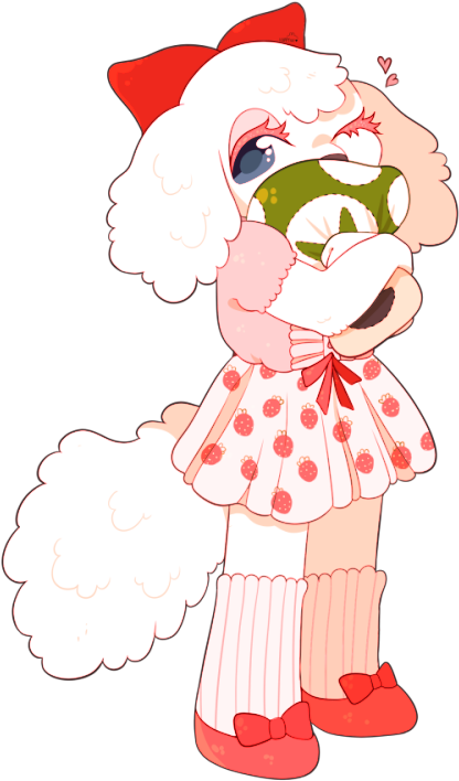 Cocker Spaniel Miitopia Flower Red White Clothing Mammal - Cocker Spaniel Miitopia Flower Red White Clothing Mammal (500x741)