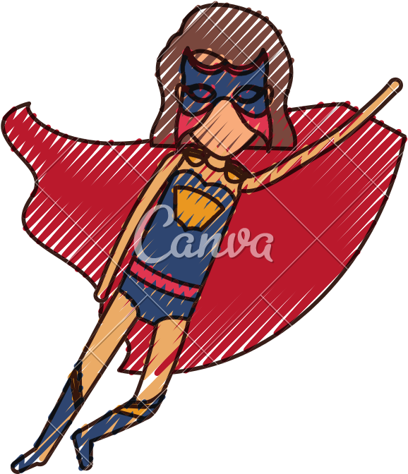 Superhero Faceless Girl With Short Hair - Superhero Faceless Girl With Short Hair (800x800)