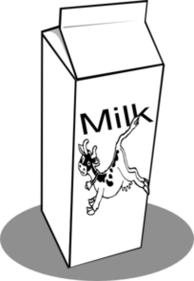 Milk Png Black And White Free Download - Milk Png Black And White Free Download (400x580)