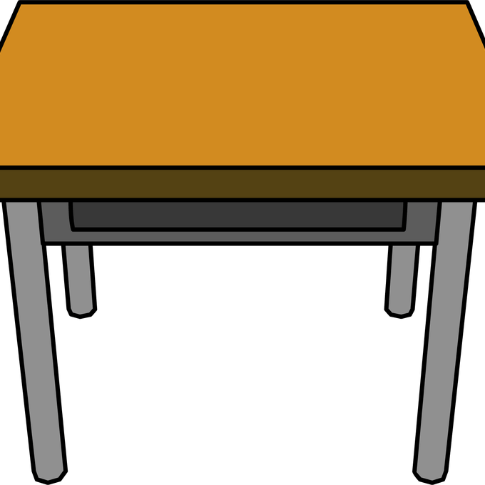 Furniture Clipart Classroom Desk Pencil And In Color - Furniture Clipart Classroom Desk Pencil And In Color (680x680)