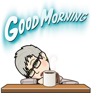 Funny Morning Coffee Clipart - Funny Morning Coffee Clipart (398x398)