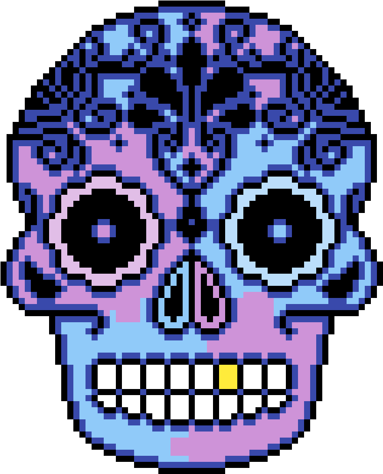Sugar Skull Clipart Blue - Sugar Skull Clipart Blue (1200x1200)