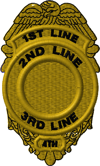 Deco Stk Emb Le Badge Shield Gold - Deco Stk Emb Le Badge Shield Gold (435x714)