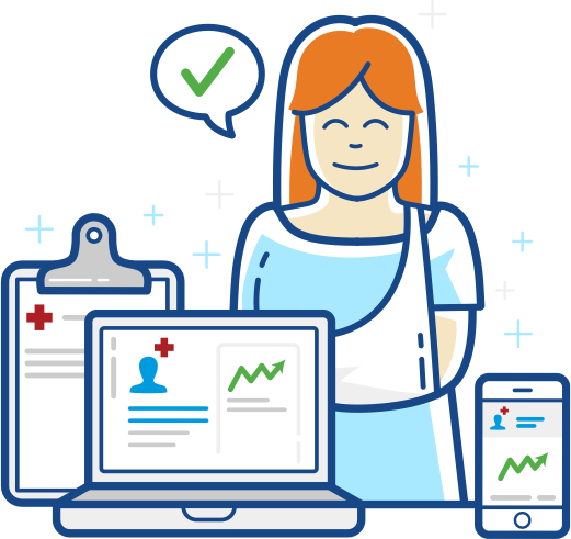 Patient Experience Index Carecloud Happy Patient Clip - Patient Experience Index Carecloud Happy Patient Clip (521x491)