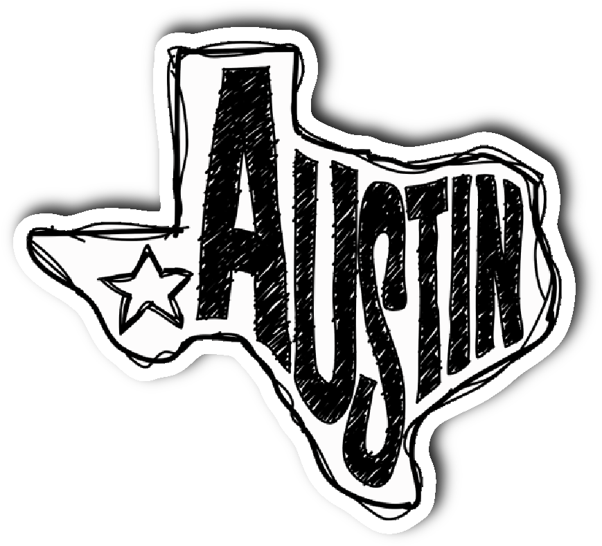 Austin, Texas Sticker - Austin, Texas Sticker (1064x1064)