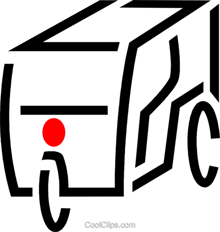 Camper Trailer Royalty Free Vector Clip Art Illustration - Camper Trailer Royalty Free Vector Clip Art Illustration (455x480)