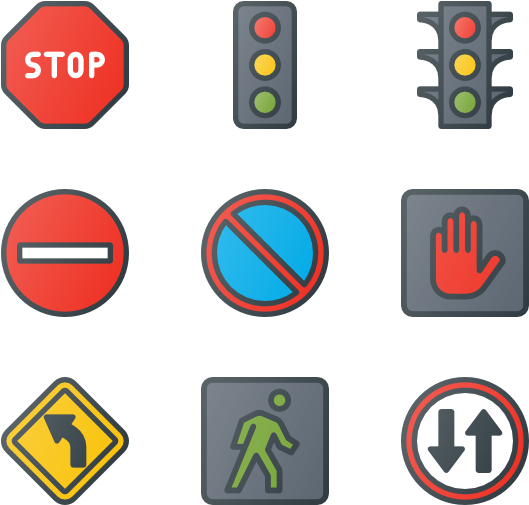 Road Sign Icons Free - Road Sign Icons Free (600x564)