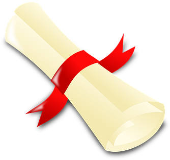 Graduation Scroll Clipart 0 - Graduation Scroll Clipart 0 (374x340)