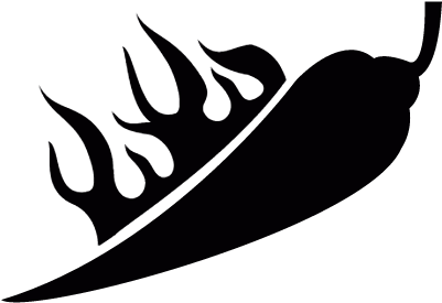 Hot Chili Pepper With Flames Vector - Hot Chili Pepper With Flames Vector (400x400)