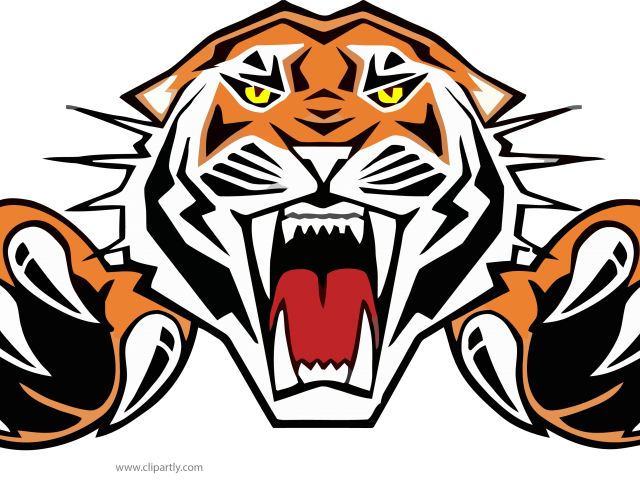 Tiiger Clipart Roaring Tiger - Tiiger Clipart Roaring Tiger (640x480)