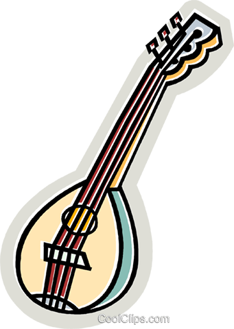 Mandolins Royalty Free Vector Clip Art Illustration - Mandolins Royalty Free Vector Clip Art Illustration (341x480)