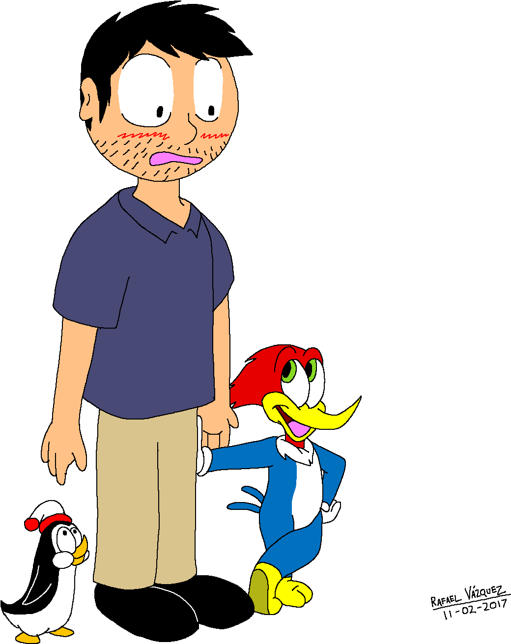 Woody Woodpecker, And Chilly Willy By Rafaelgeorgearts - Woody Woodpecker, And Chilly Willy By Rafaelgeorgearts (3000x1800)
