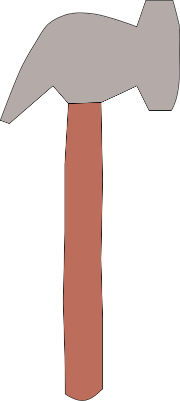 Hammer 2 Clip Art - Hammer 2 Clip Art (359x800)