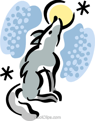 Lobos Libres De Derechos Ilustraciones De Vectores - Lobos Libres De Derechos Ilustraciones De Vectores (376x480)