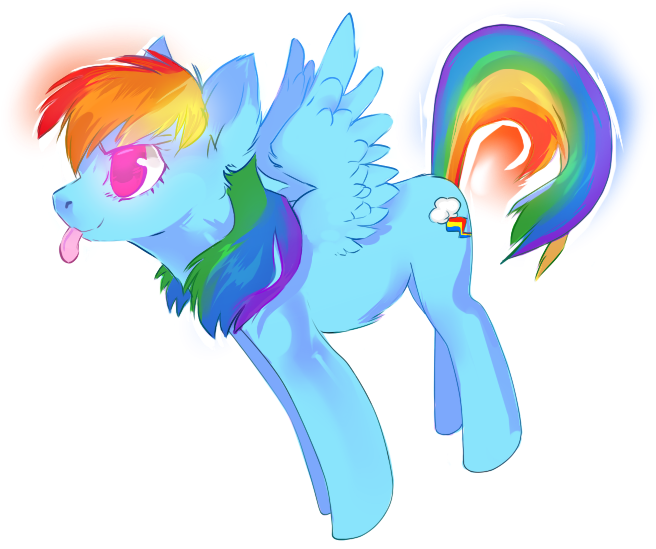 Affanita, Rainbow Dash, Safe, Solo, Tongue Out - Affanita, Rainbow Dash, Safe, Solo, Tongue Out (720x720)
