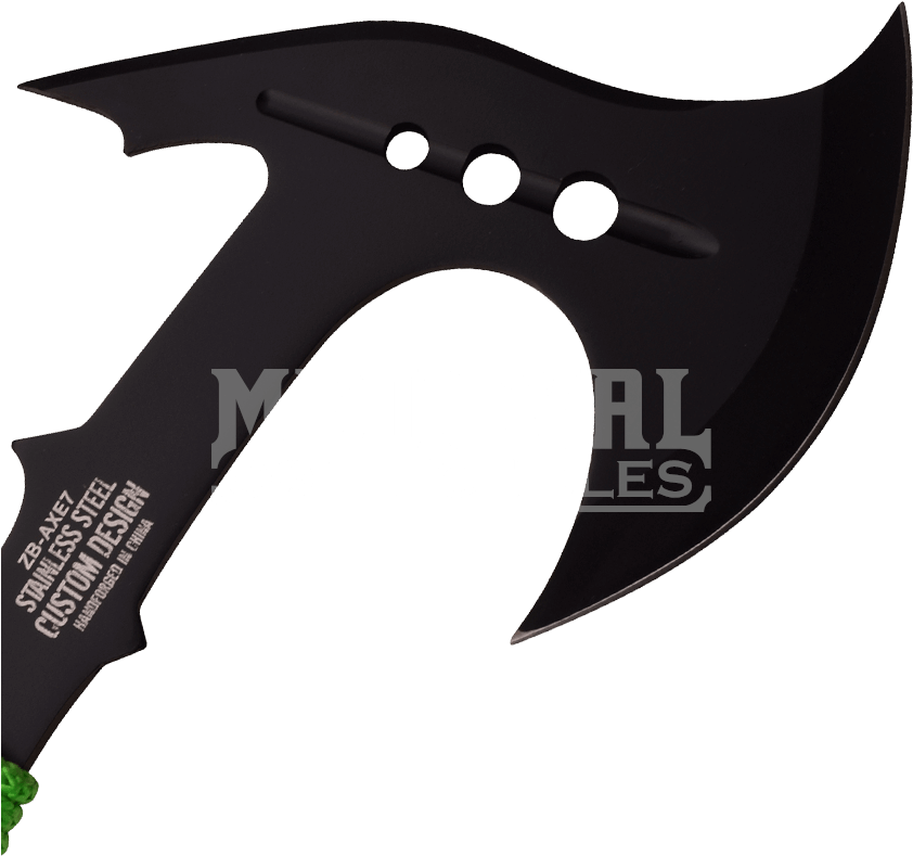 Axe With Sheath Green Cord Wrapped Stainless Steel - Axe With Sheath Green Cord Wrapped Stainless Steel (850x850)