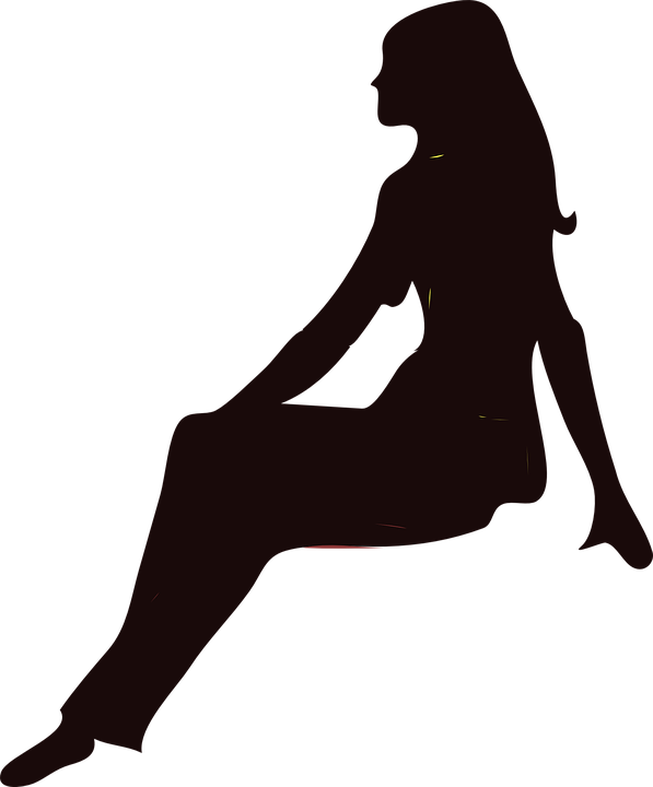 Human Clipart Sitting - Human Clipart Sitting (597x720)