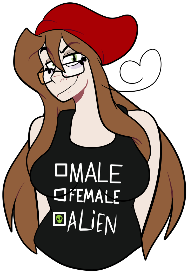 Alien Tank Top By Acluigiyoshi - Alien Tank Top By Acluigiyoshi (746x1071)