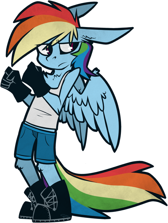 Dr-idiot, Clothes, Midriff, Rainbow Dash, Safe, Simple - Dr-idiot, Clothes, Midriff, Rainbow Dash, Safe, Simple (584x775)