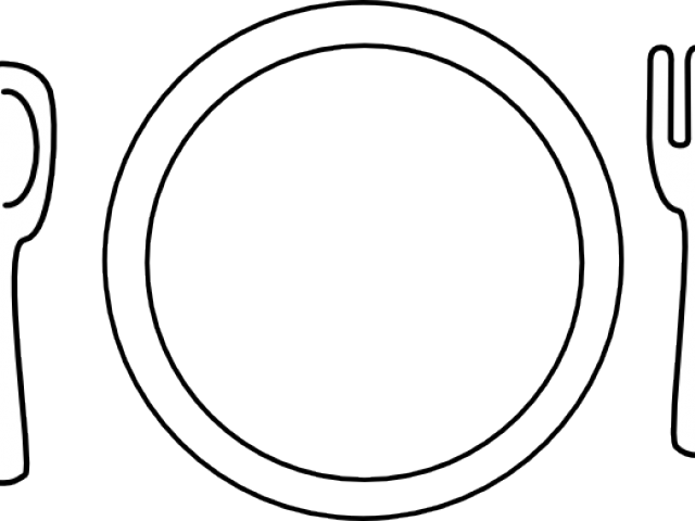 Dinner Plate Clipart Piring - Dinner Plate Clipart Piring (640x480)