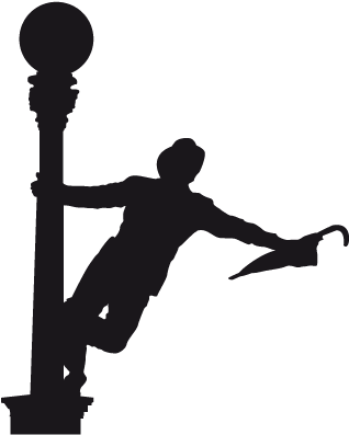 Gene Kelly Singing In The Rain Silhouette - Gene Kelly Singing In The Rain Silhouette (450x450)