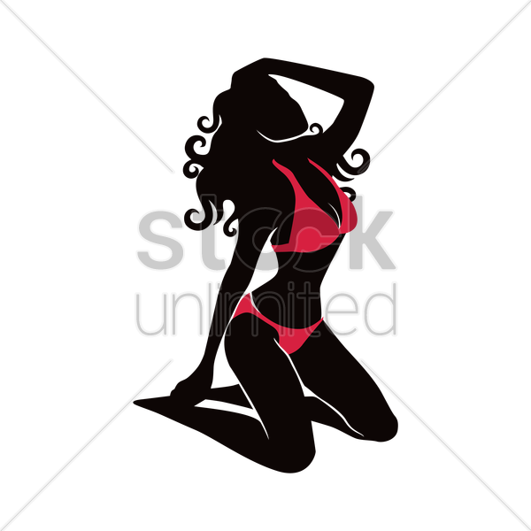 Free Hot Woman Silhouette Vector Image - Free Hot Woman Silhouette Vector Image (600x600)