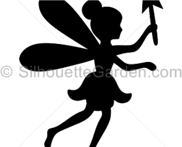 Fairy Clipart Silhouette - Fairy Clipart Silhouette (640x480)