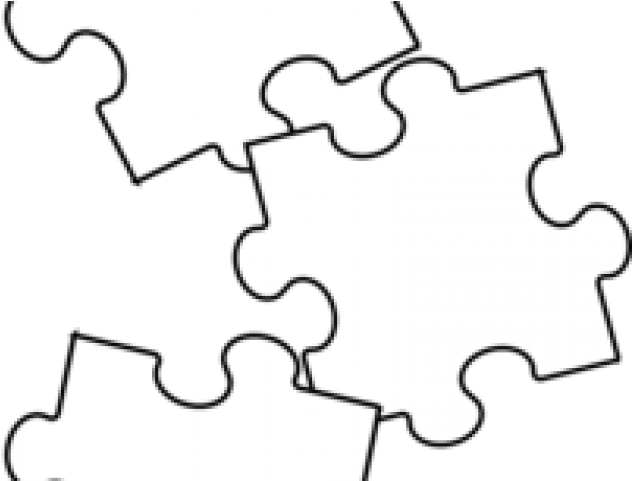 Puzzle Clipart Black And White - Puzzle Clipart Black And White (640x480)
