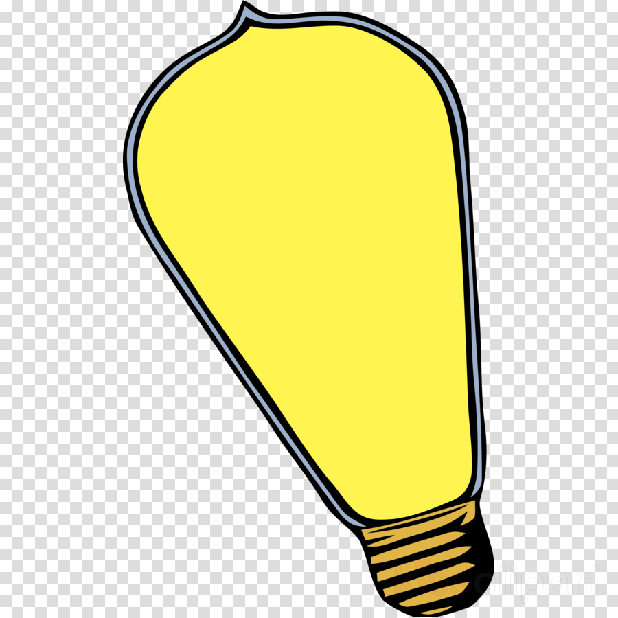 Edison Lightbulb Clipart Incandescent Light Bulb Clip - Edison Lightbulb Clipart Incandescent Light Bulb Clip (900x900)