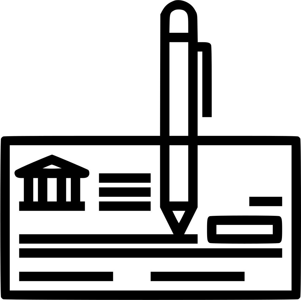 Check Checque Bank Sign Payment Money Comments - Check Checque Bank Sign Payment Money Comments (981x980)