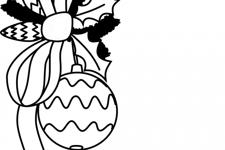 Free Christmas Clip Art Black And White - Free Christmas Clip Art Black And White (720x480)